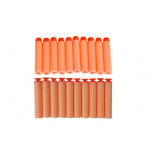 Pištoľ s penovými nábojmi a rotujúcim terčom